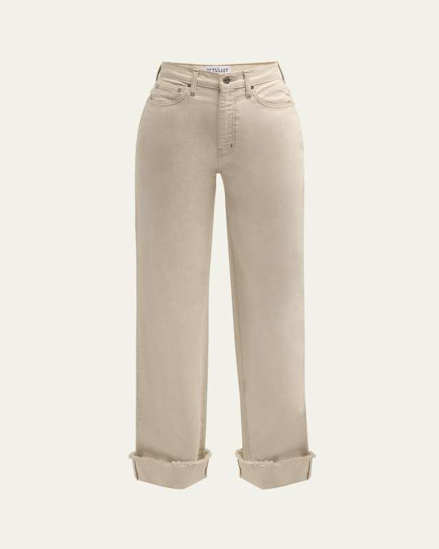 Koren Cuffed Straight-Leg Jeans